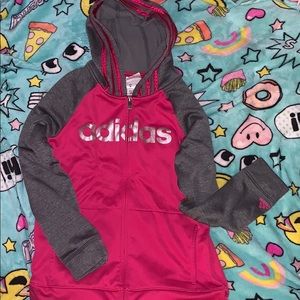 Kids Adidas zip up jacket.